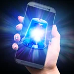 police siren flashlight android application logo